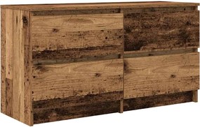 vidaXL Comodă TV, lemn vechi, 100x35x54 cm, lemn prelucrat