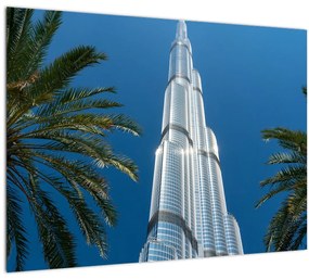 Tablou pe sticlă - Burj Khalifa (70x50 cm)
