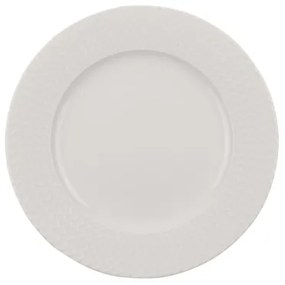 Set de masă, 24 de piese, alb, porțelan