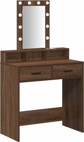 vidaXL Masă de Machiaj cu sertar Maro 79 x 41 x 140 cm Lemn compozit