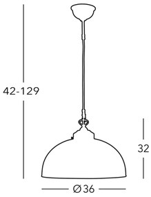 Lustră pe cablu NONNA 1xE27/75W/230V albastru Kolarz 731.32.18