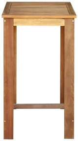 246663 vidaXL Masă de bar, lemn masiv de salcâm, 60x60x105 cm
