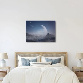 Tablou pe sticlă - Cer deasupra stâncilor (70x50 cm)