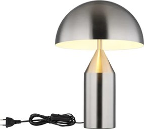 Globo 21030N - Lampă de masă ATOMA 2xE27/40W/230V crom mat