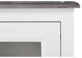 Comoda Bar Cu 2 Usi Si 3 Sertare Cabana Alb Si Antracite , 142.7 Cm