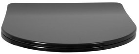 Capac toaleta UF DUROPLAST FLAT BLACK