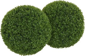 HOMCOM Set de 2 Sfere de Boxwood Artificiale, 50cm | Aosom Romania