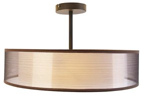 Plafoniera modernă maro și albă 50 cm 3 lumini - Drum Duo