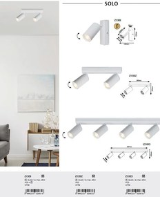Aplice cu spot directionabil design modern SOLO alb