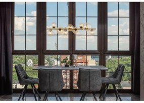 Lustră LED pe tijă RIHA 9xG9/3W/230V alamă Globo 56135-9H