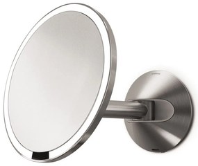 Oglindă de perete/cosmetică (5x) cu led/de mărire ø 20 cm Sensor – simplehuman