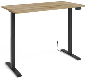 Masă PC electrică Natura 160 (Stejar + Negru). Promo -7%. 1124886