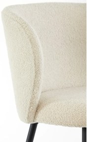 Scaun de sufragerie bej tapițat Elyna – Light &amp; Living