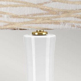 Lampă de masă Elstead MILO-AB-TL-LANT MILO 1xE27/60W/230V bej