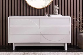 Comoda cu sertare si blat ceramic SAVOY 150cm alb