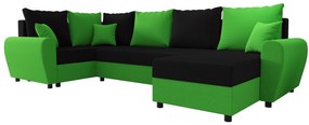 Colțar în formă de U Fleur Long (Verde + Negru) (S). 1061959