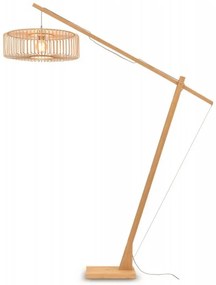 Lampadar cu brat articulat eco din bambus Bromo L natur, 60x18cm