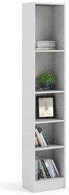 Bibliotecă Tvilum Basic, 41x203 cm, alb