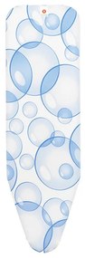 Husa pentru masa de calcat Brabantia B 90300147, 124x38 cm, 9 mm, PerfectFlow, Alb/Albastru