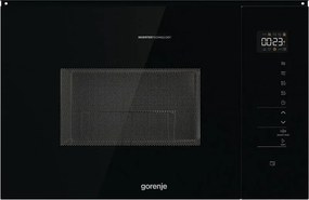 Cuptor cu microunde încorporat Gorenje BMI251SG3BG, 25 l, 1200 W, 5 niveluri, 15 programe, Grătar, Dezghețare, AquaClean, Negru