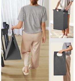 Coș pentru rufe REX gri