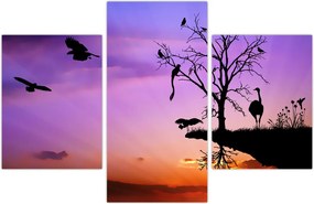 Tablou - Siluetele animalelor (90x60 cm)