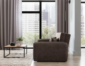 OFERTA Canapea extensibila 2 locuri LAINE, maro, calitate II