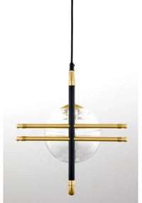 Lustră pe cablu Jupiter 2030 FIORI 3xG9/10W/230V negru/auriu/transparent