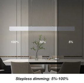 Brilagi - LED lustră dimabilă SLEEKLINE SMART LED/40W/230V Wi-Fi Tuya alb + telecomandă