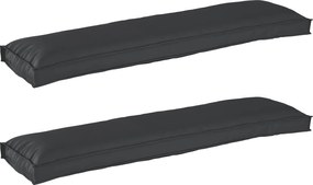 vidaXL Set de perne pentru palet 2 pcs Negru 150 x 40 x 8 cm