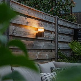 Lampă de perete exterioară industrială maro ruginit IP44 - Denmark