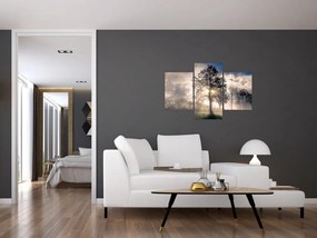 Tablou cu copac în ceață (90x60 cm)