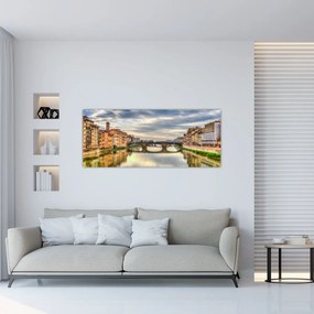 Tablou - Pod peste râu (120x50 cm)