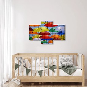 Tablou - Umbrele colorate (90x60 cm)