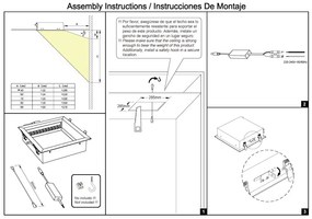 Panou incastrabil LED efect vizual luminator cer albastru BLUE SKY 30x30cm