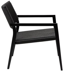 Fotoliu negru din împletitură de trestie Loop – DAN-FORM Denmark