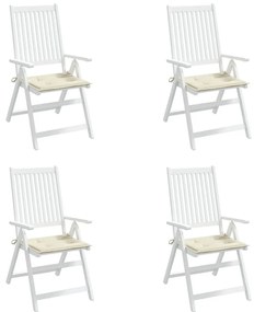 Perne scaun de gradina, 4 buc., crem, 40x40x3 cm 4, Crem, 40 x 40 x 3 cm
