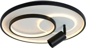 Brilagi - Plafonier LED dimabil UNITY LED/60W/230V + 1xGU10/3W alb/negru +cu telecomandă