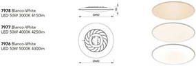Plafoniera LED design minimalist SLIM 50W 4000k