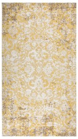 vidaXL Covor de exterior, galben, 115x170 cm, țesătură plată