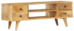 vidaXL Comodă TV, 110 x 35 x 40 cm, lemn masiv de mango