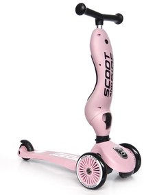 Trotineta copii cu sezut, transformabila 2in1, HighwayKick 1 Rose, 1-5 ani, pana la 50 kg, Scoot  Ride