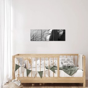 Tablou - Picior de elefant (cu ceas) (90x30 cm)