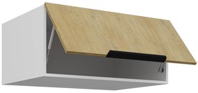 Dulap superior de bucătărie Carminia 80 NAGU-36 1F (stejar cremona + alb). 1128055