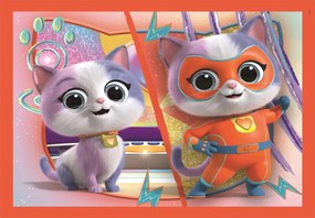 Super Pisicuțe Hero Puzzle 4 în 1 Clementoni