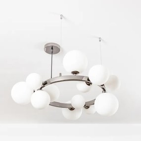 Lustră LED pe cablu Brilagi MILLA 15xG9/3W/230V crom lucios/alb