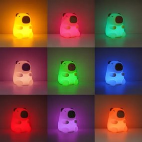 KAPYBARA Lampă de veghe pentru copii LED RGBW reîncărcabilă, reglabilă, LED/0,45W/5V 800 mAh
