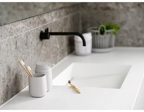 Suport pentru periuța de dinți gri deschis din beton Time – Zone