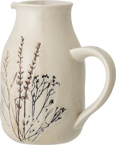 Carafă din ceramică cu flori de câmp aplicate manual, D12×H19,5 cm, 1500 ml, „Bea"