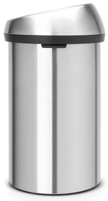 Coș de gunoi argintiu mat cu senzori de atingere din oțel 60 l Touch Bin – Brabantia
